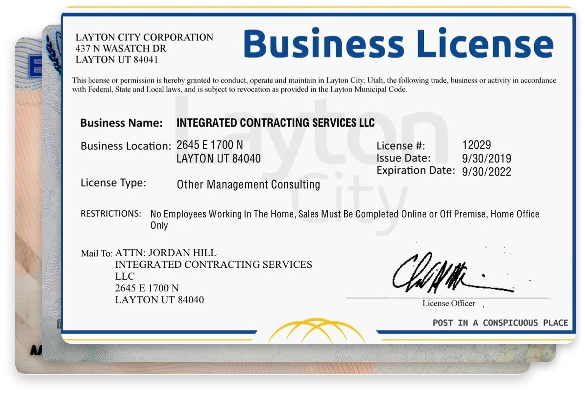 Business License